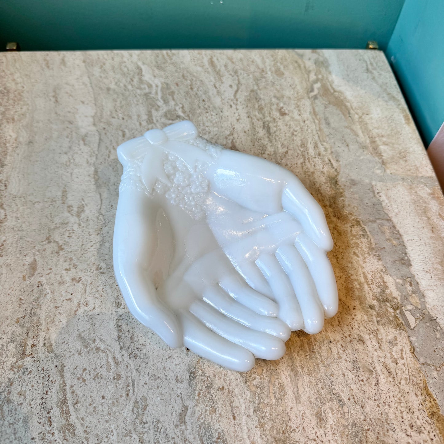 Vintage Milk Glass Hand Soap/Catchall Dish by Avon