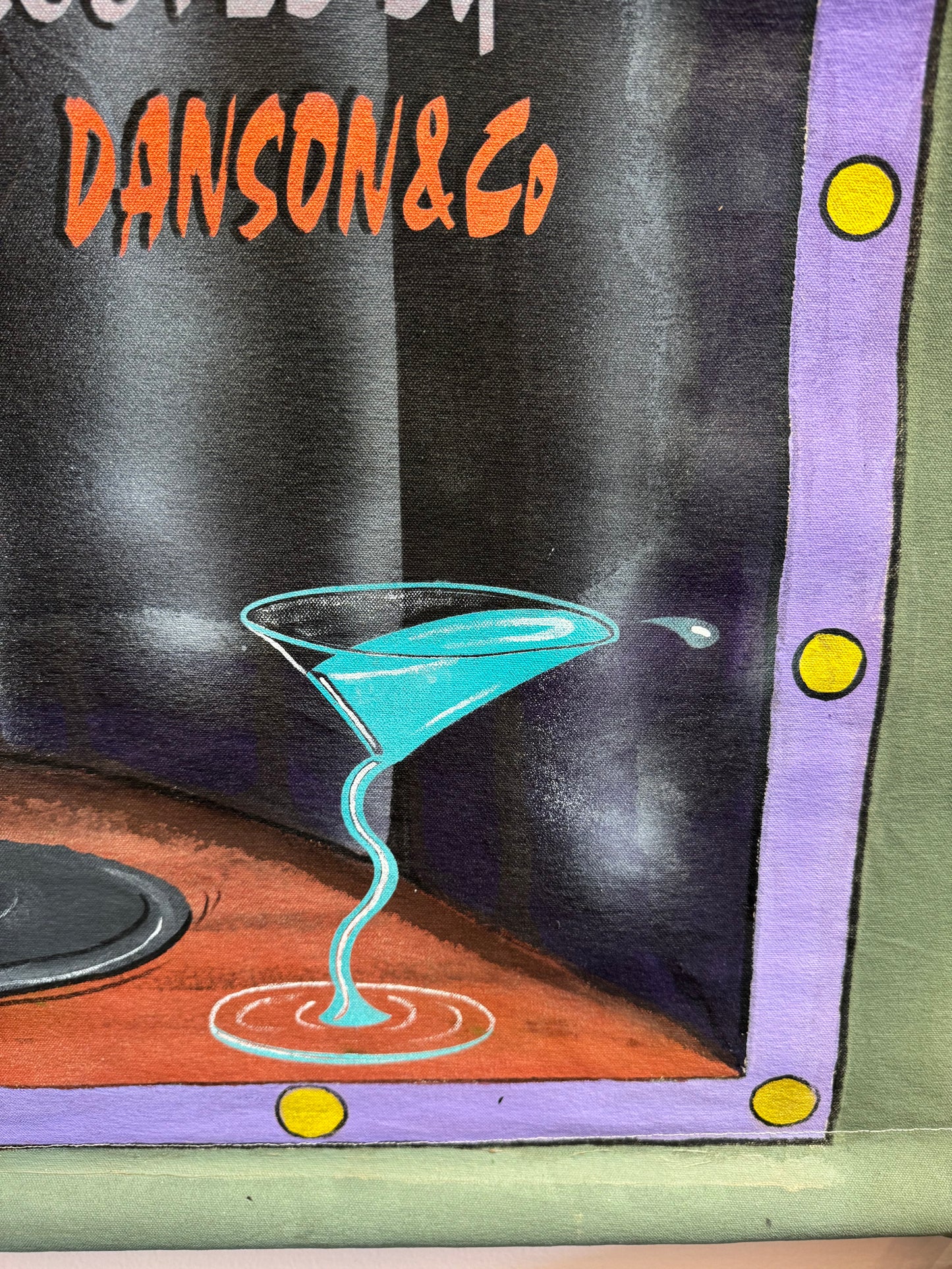 Vintage Hand Painted Original "Karaoke" Artwork