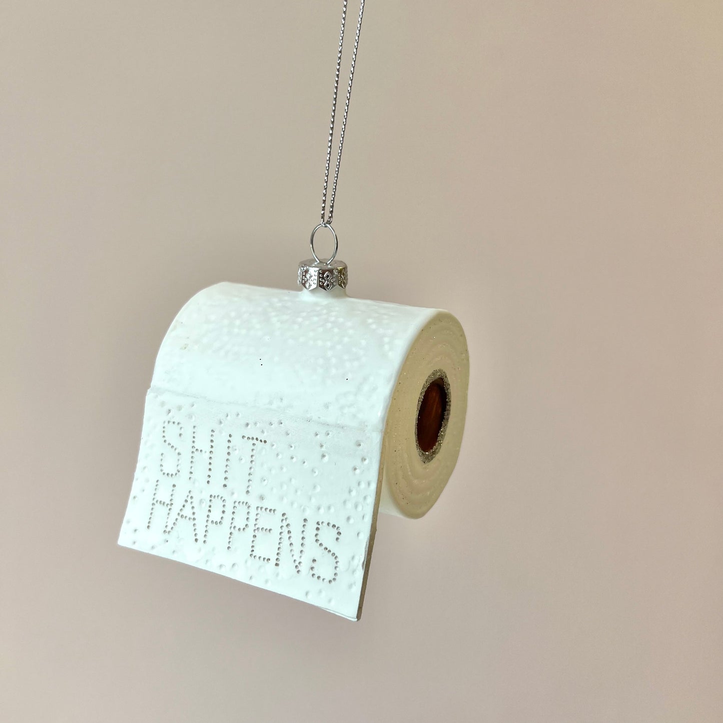 Shit Happens Toilet Roll Ornament
