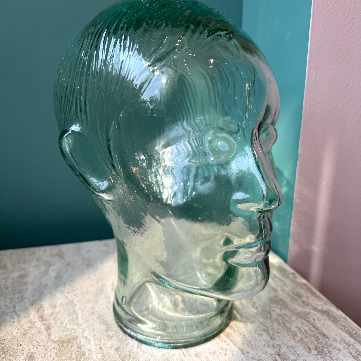Vintage Glass Mannequin Head