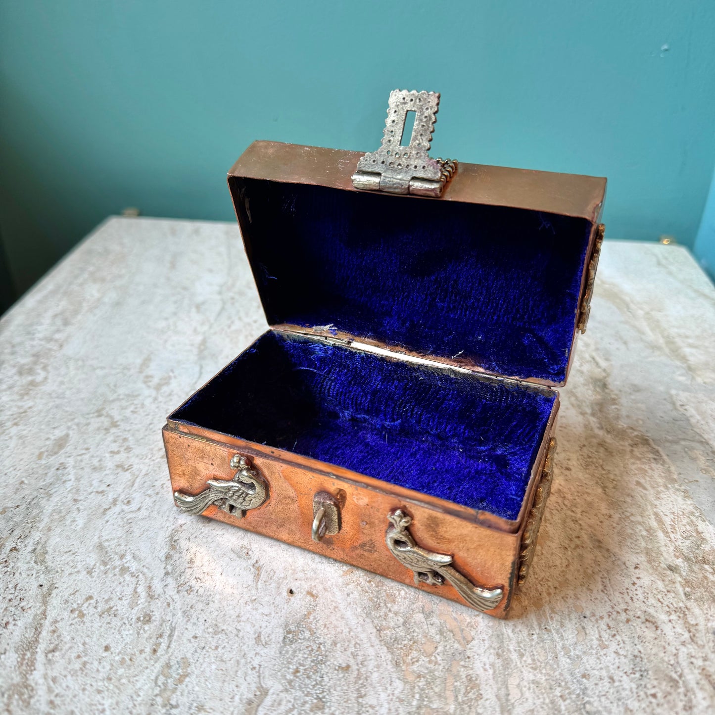 Vintage Copper and Brass Treasure Box