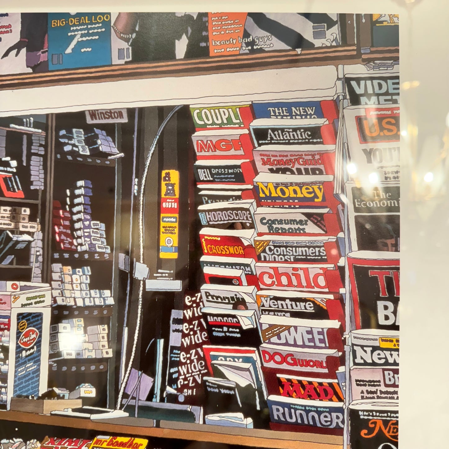 Framed Vintage Newsstand Poster by Masaaki Sato