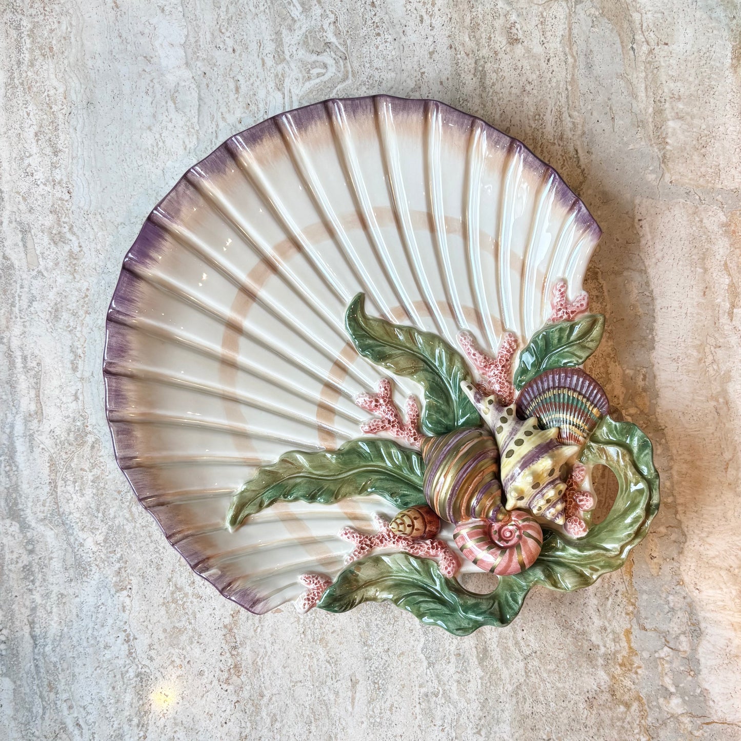 Vintage Clam Shell Platter/Dish by Fitz & Floyd