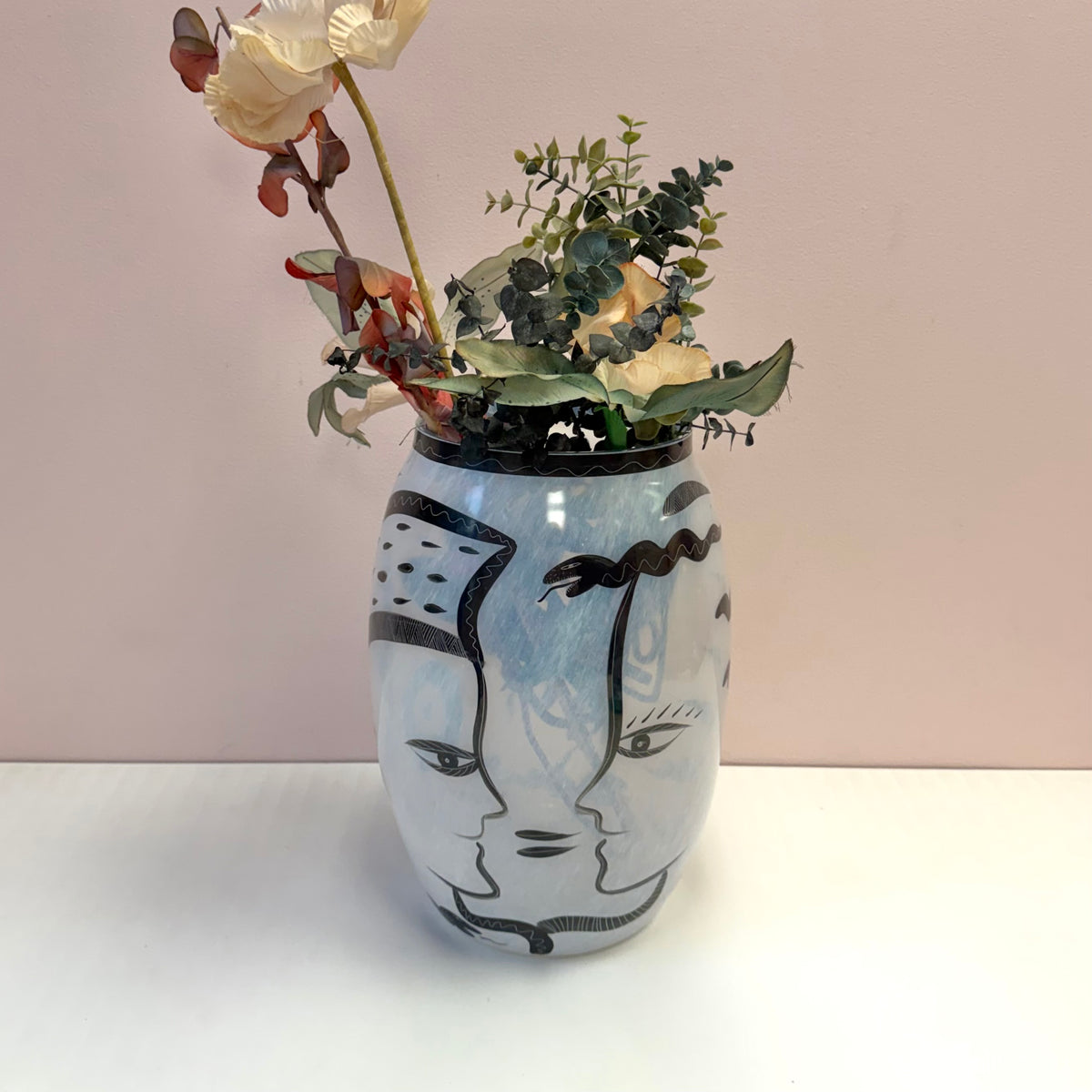 Vintage Kosta Boda Caramba Art Glass Vase by Ulrica Hydman-Vallien