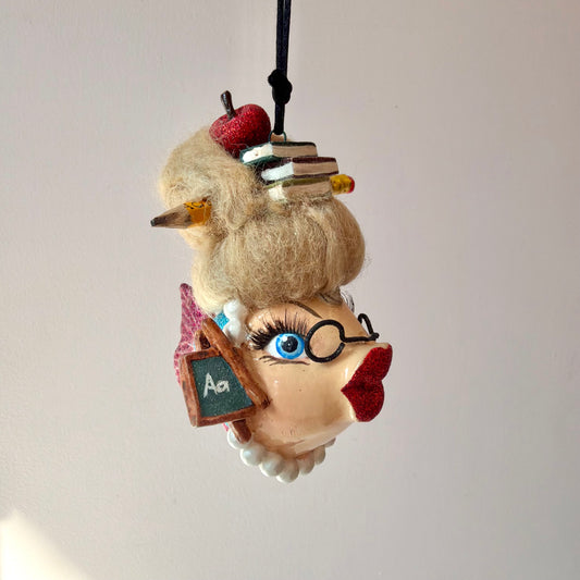 Vintage Katherine's Collection Bookworm Kissing Fish Ornament