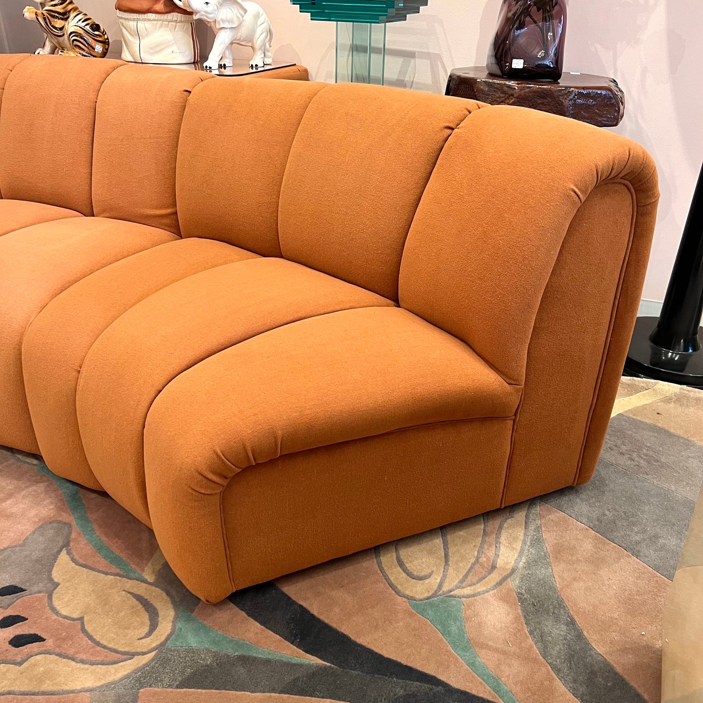 Vintage Terracotta Modular Sofa by Bernhardt (per piece)