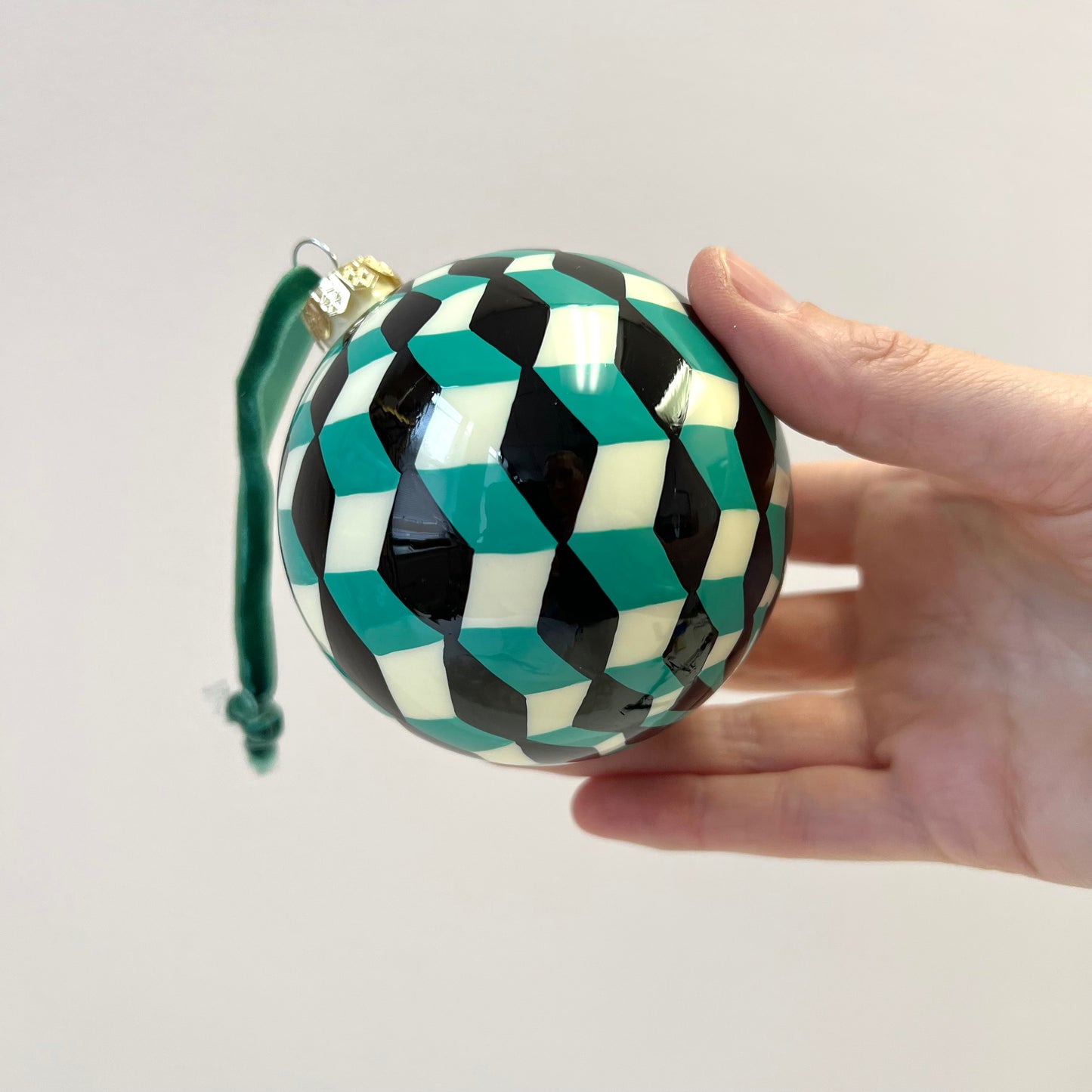 Tumbling Blocks Bauble Ornament