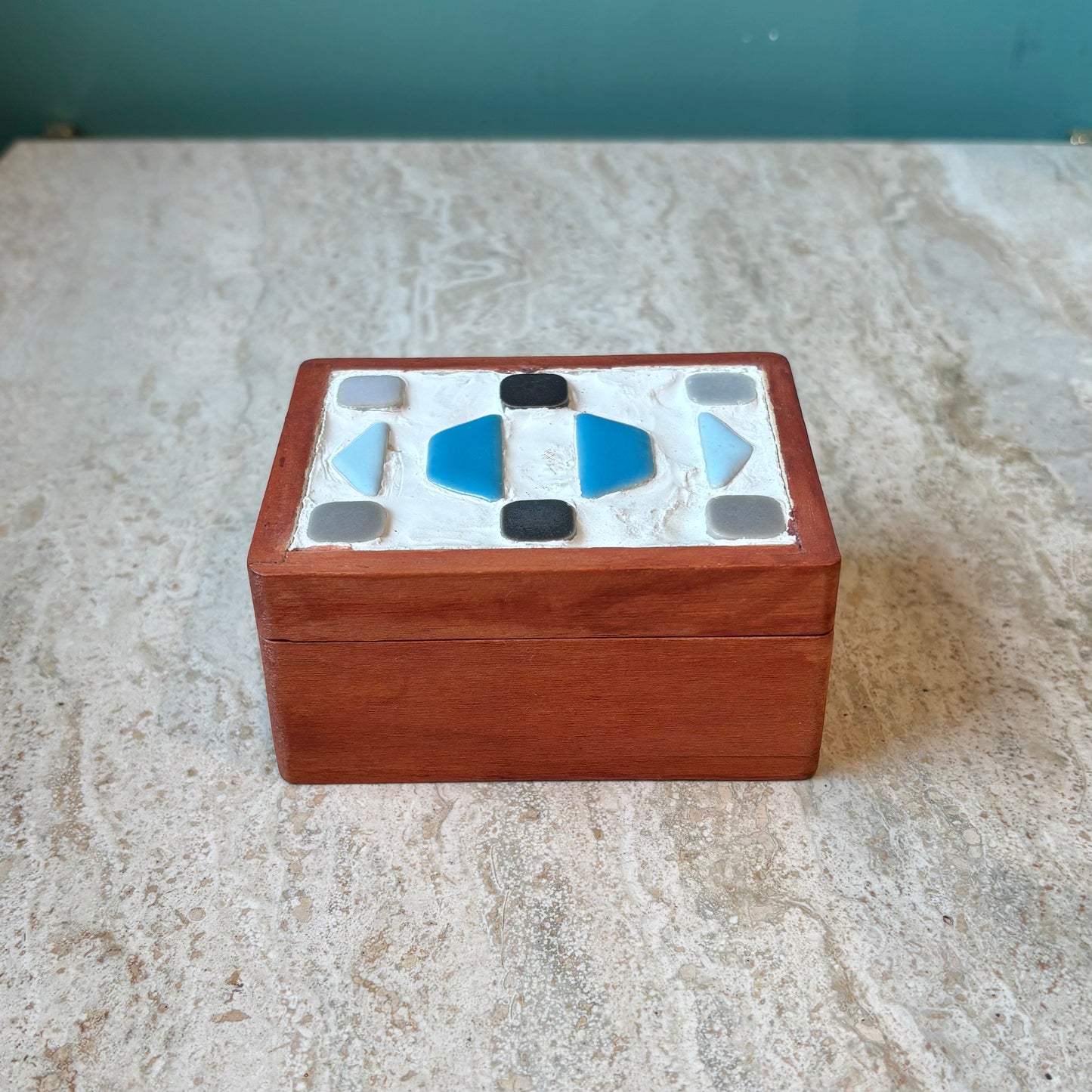 Vintage Mosaic Lid Box