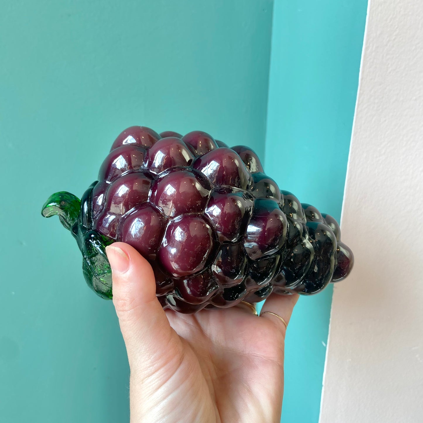 Vintage Murano Glass Fruit Trio