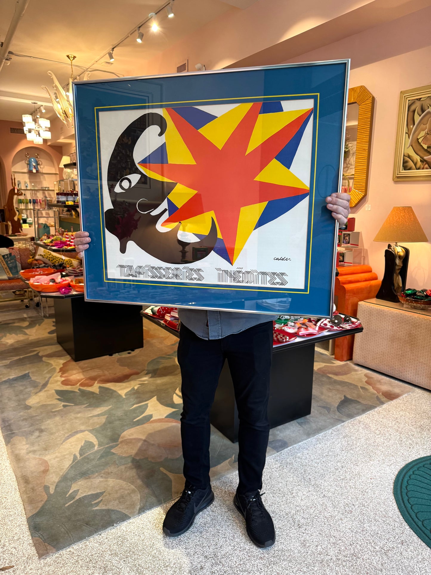 1973 Calder "Tapisseries Inedites" Framed Lithograph Poster