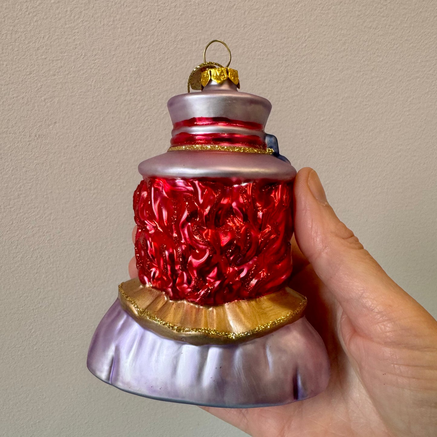 Horror Clown Head Glass Ornament