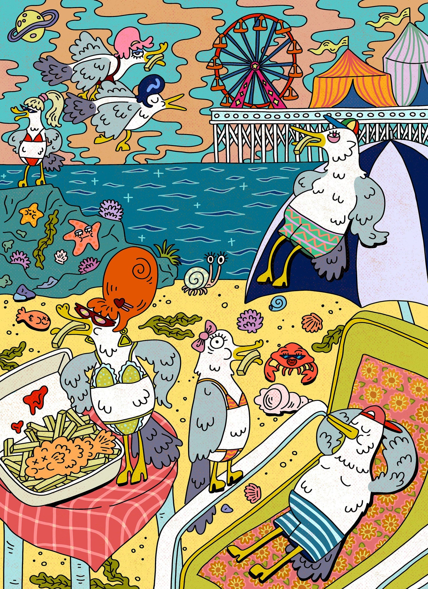 Gull Trouble | 1,000 Piece Puzzle