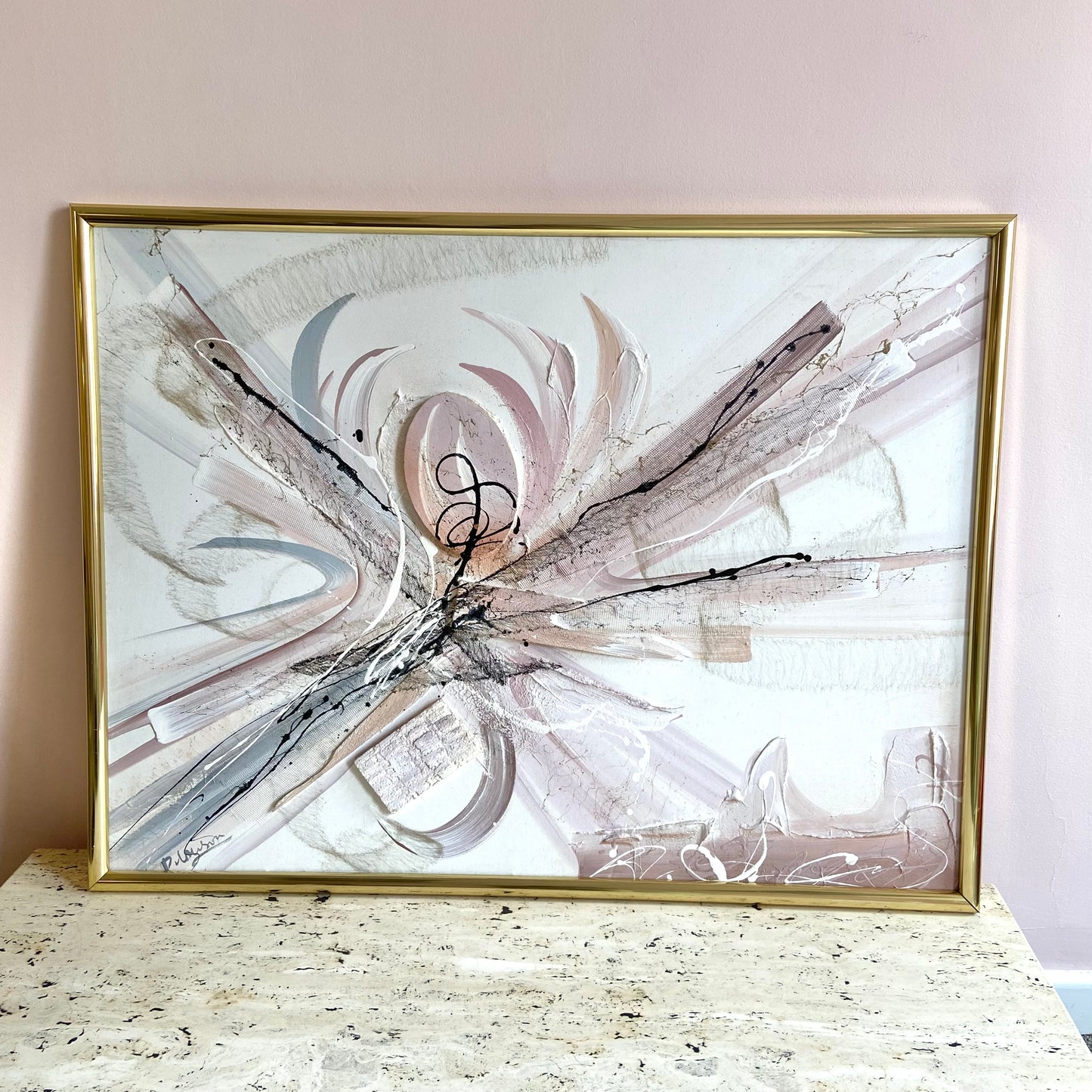 Vintage Postmodern Abstract 3D Artwork