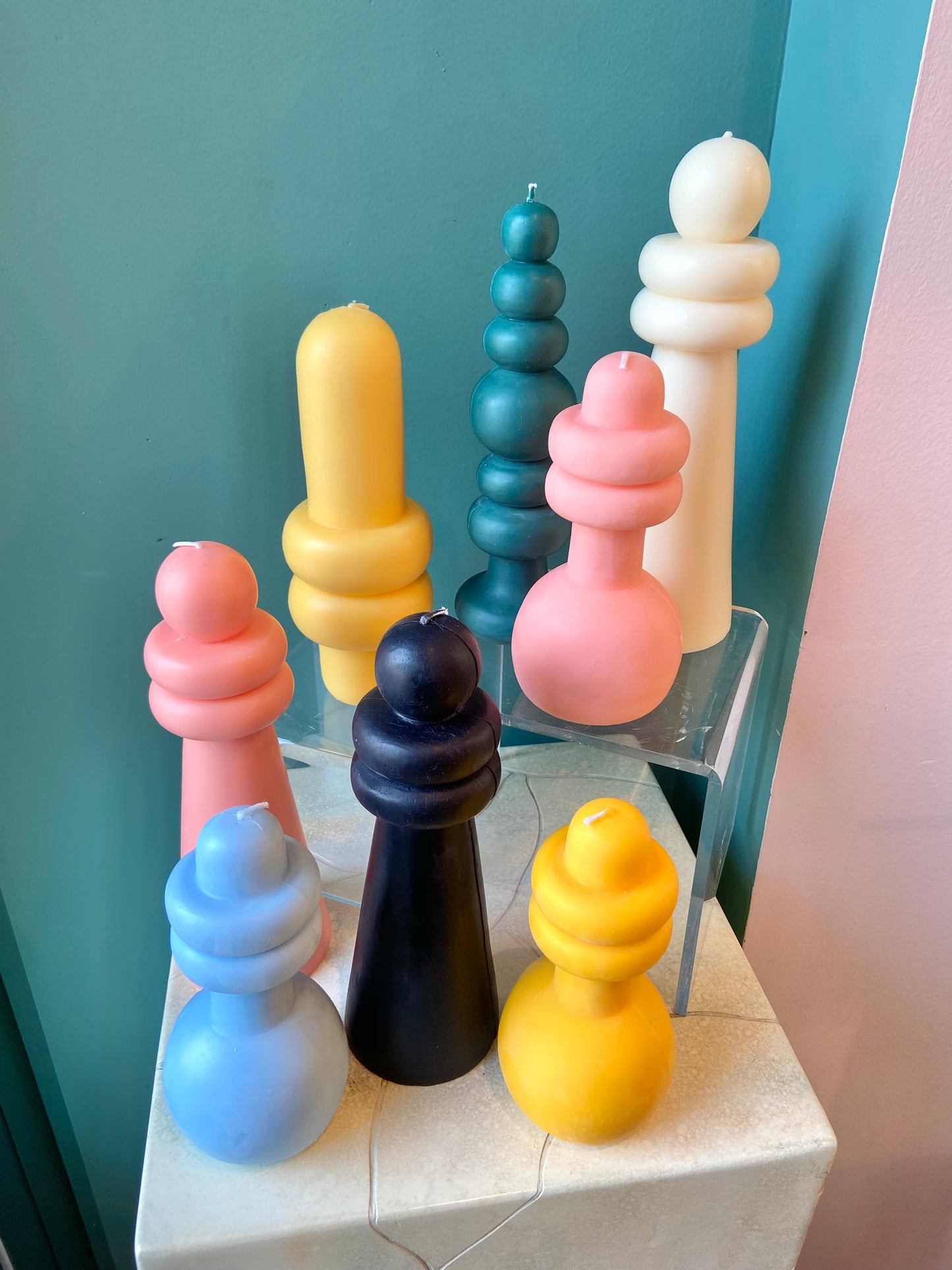 Yellow Spindle Candle Bub