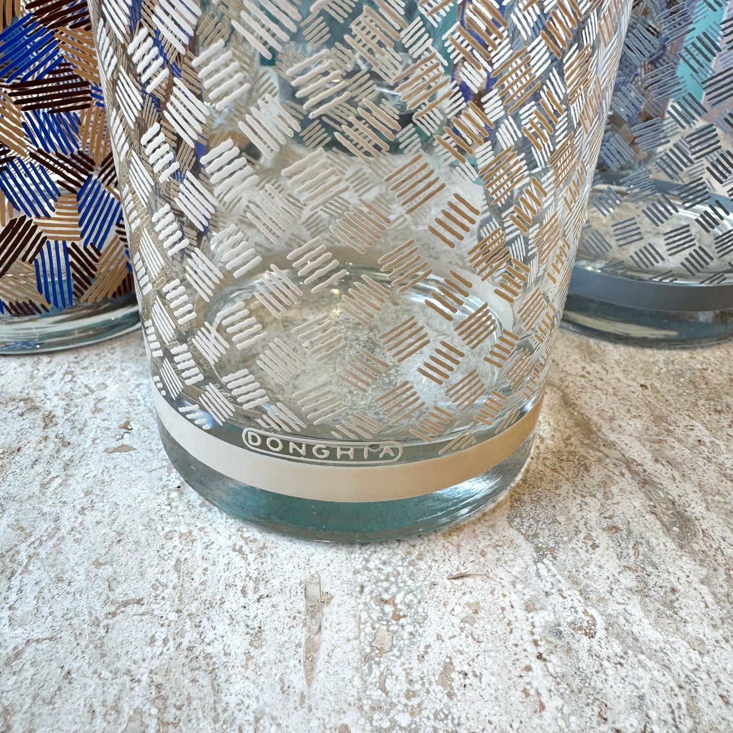Set of 6 Mid Century Old Fashioned Cocktail Glasses by Donghia