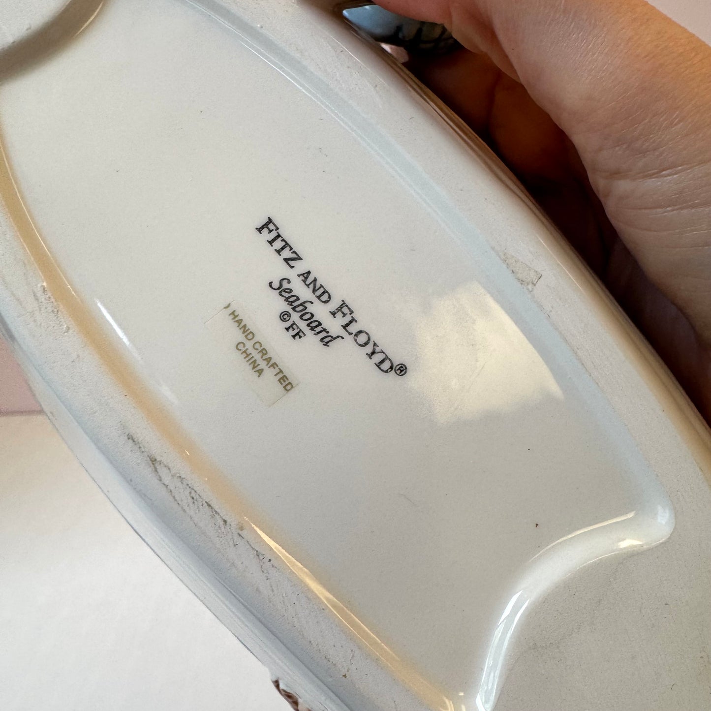 Vintage Seaboard Pelican Boat Serving Dish by Fitz & Floyd