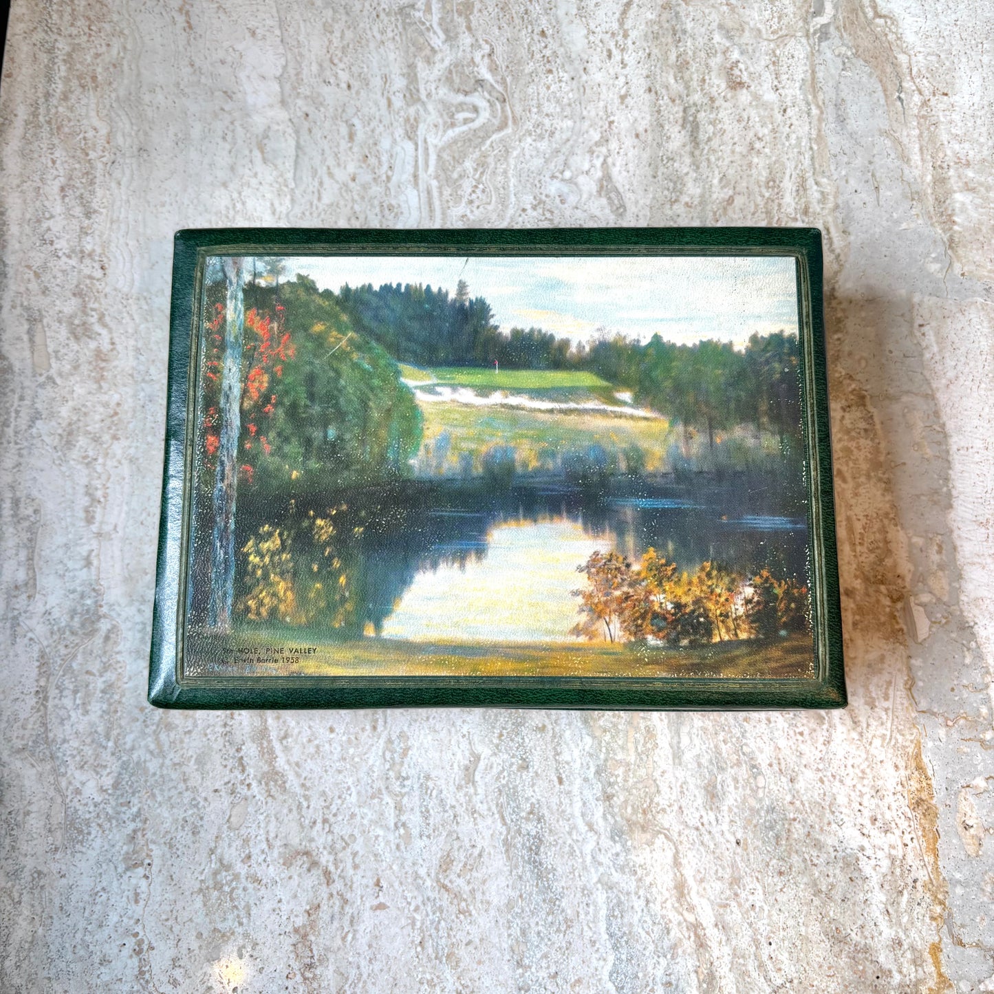 Vintage Pine Valley Golf Club Decorative Box