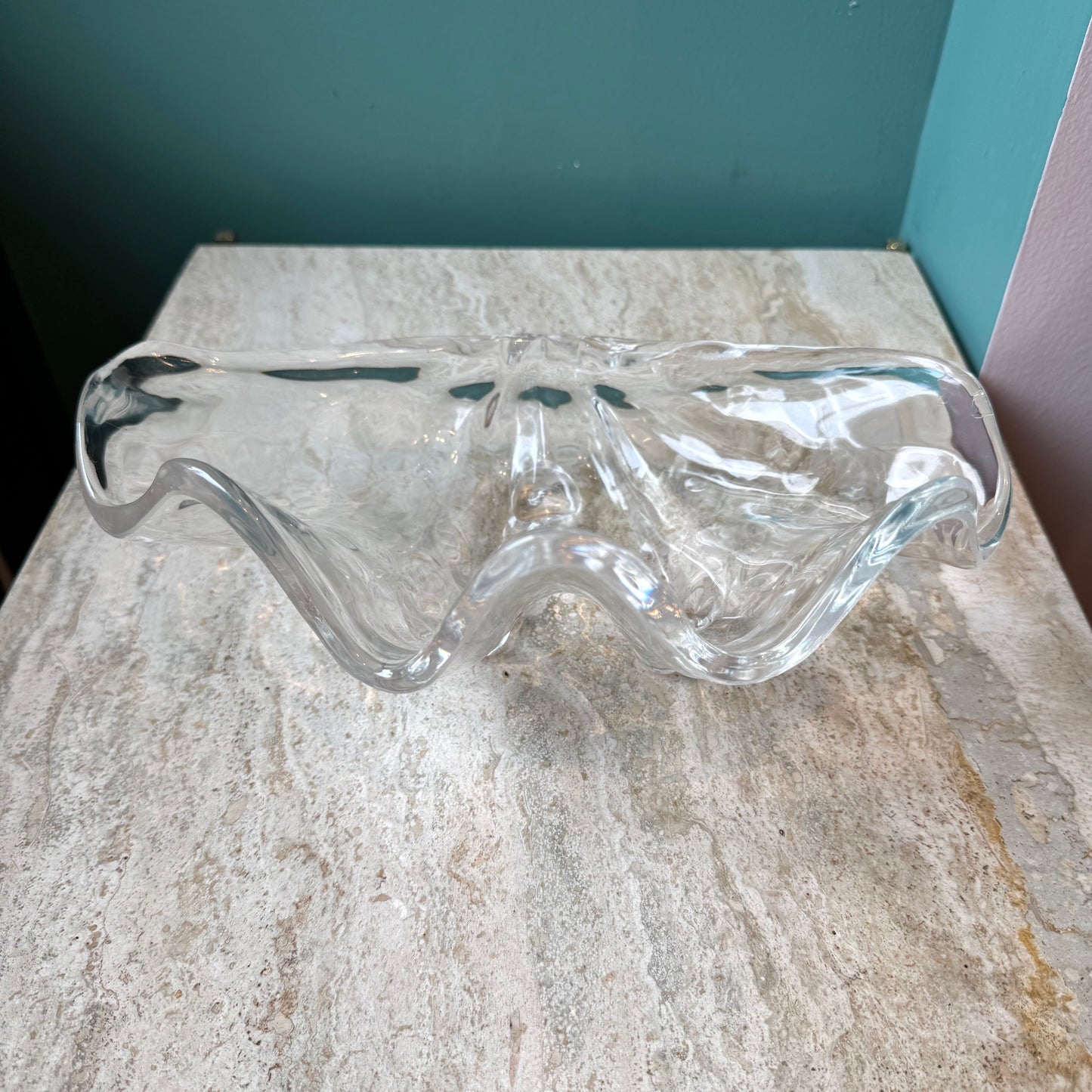 Vintage Lucite Clam Shell Bowl