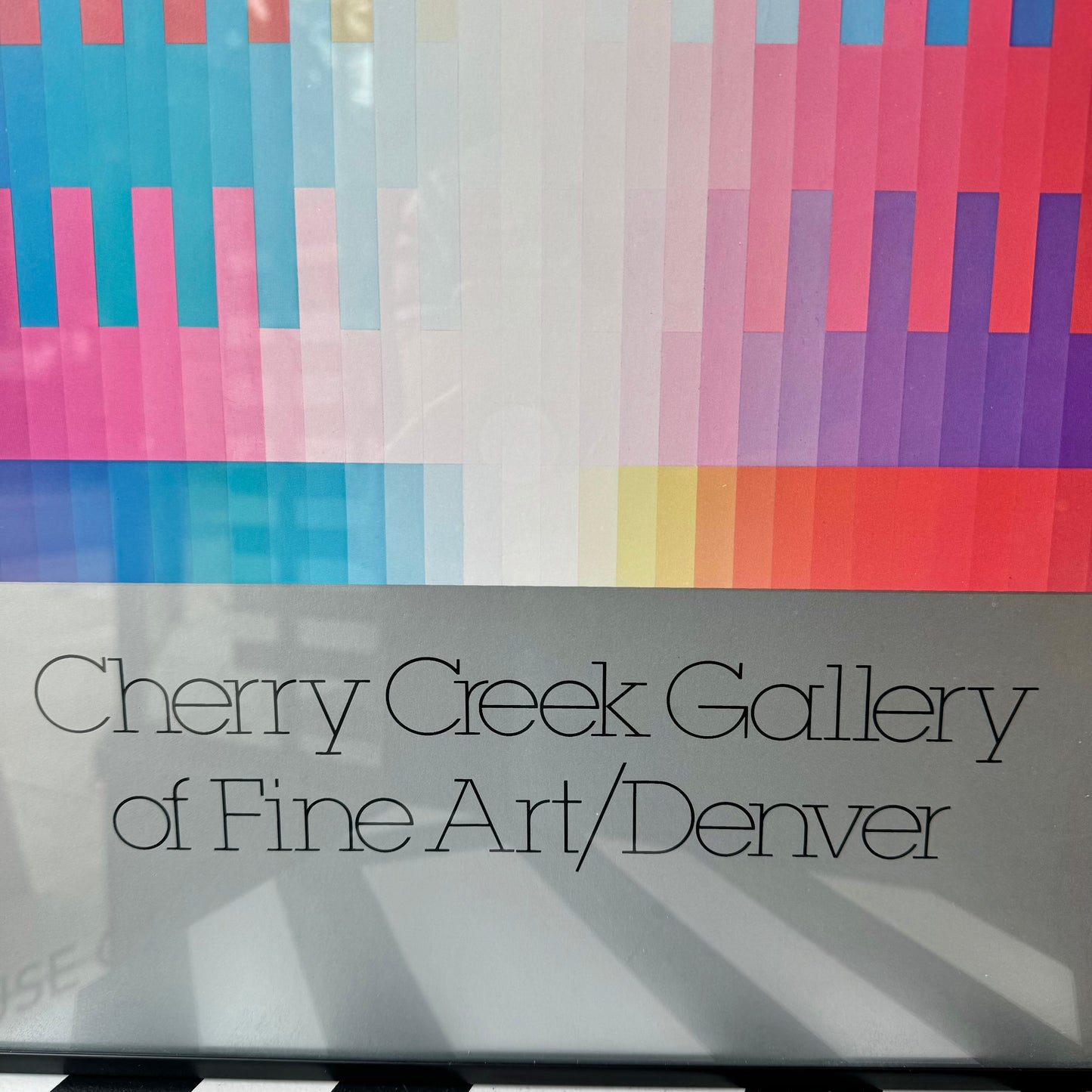 Vintage Framed AGAM Gallery Poster