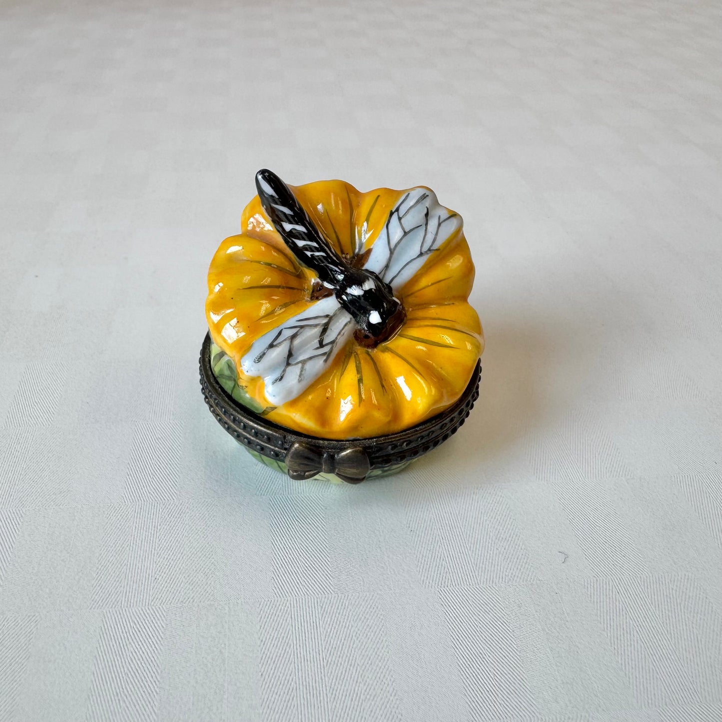 Vintage Dragonfly Trinket Box