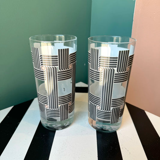 Roundabout Night Collins Glasses - PAIR