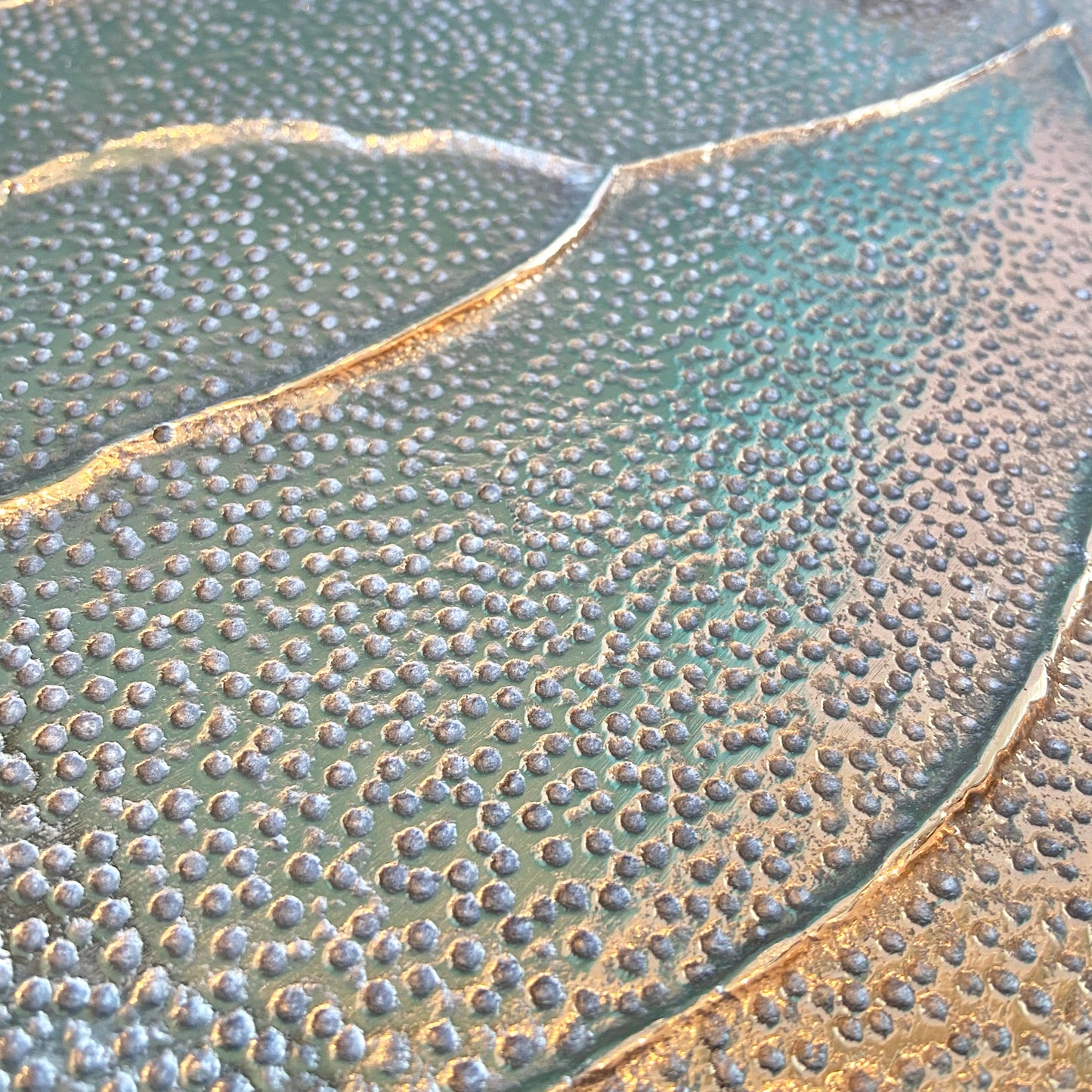 Vintage Arthur Court Style Textured Metal Seashell Platter/Tray