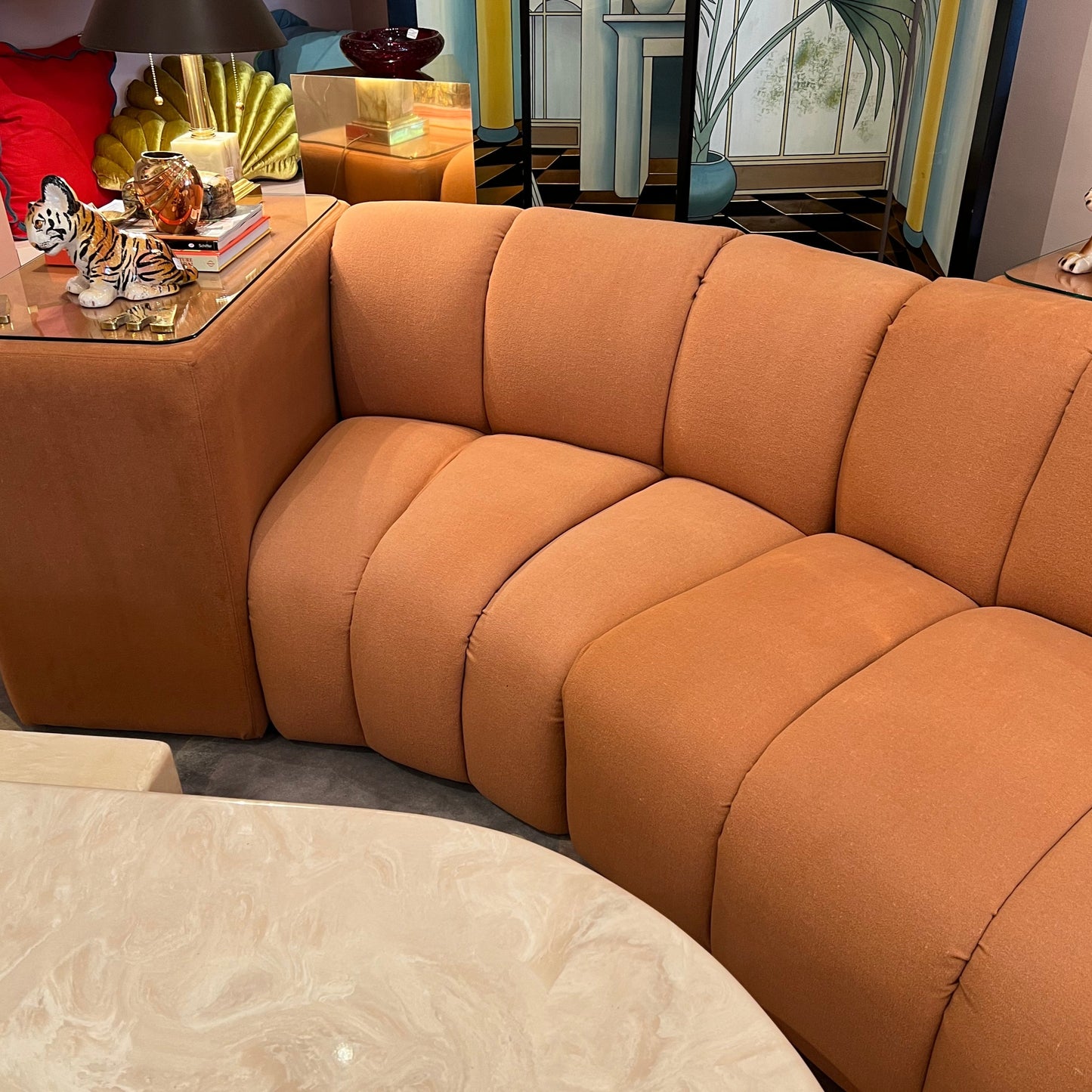 Vintage Terracotta Modular Sofa by Bernhardt (per piece)