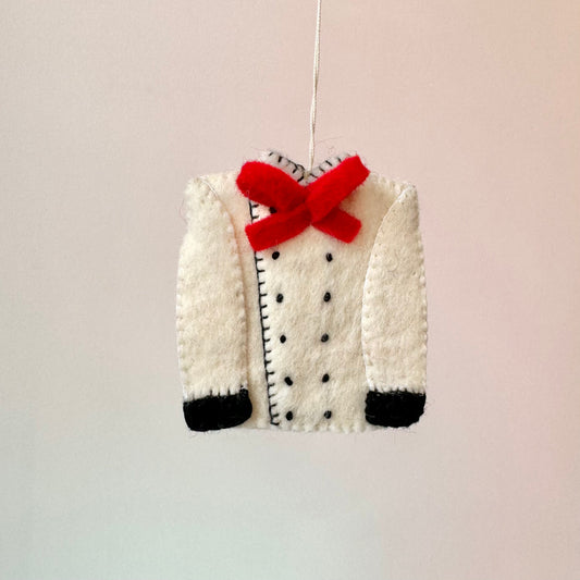 Felt Chef's Jacket Ornament