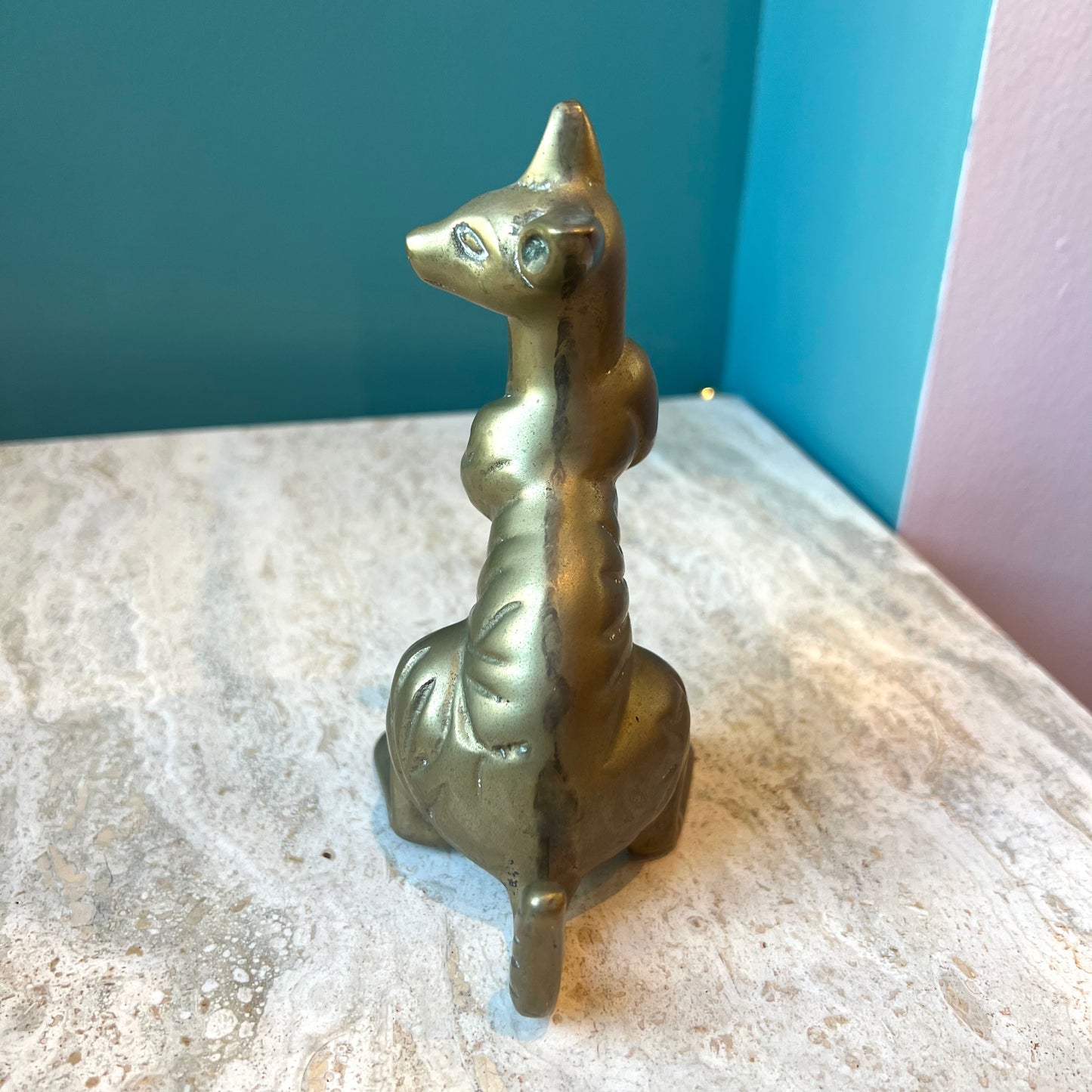 Vintage Brass Kangaroo Statue