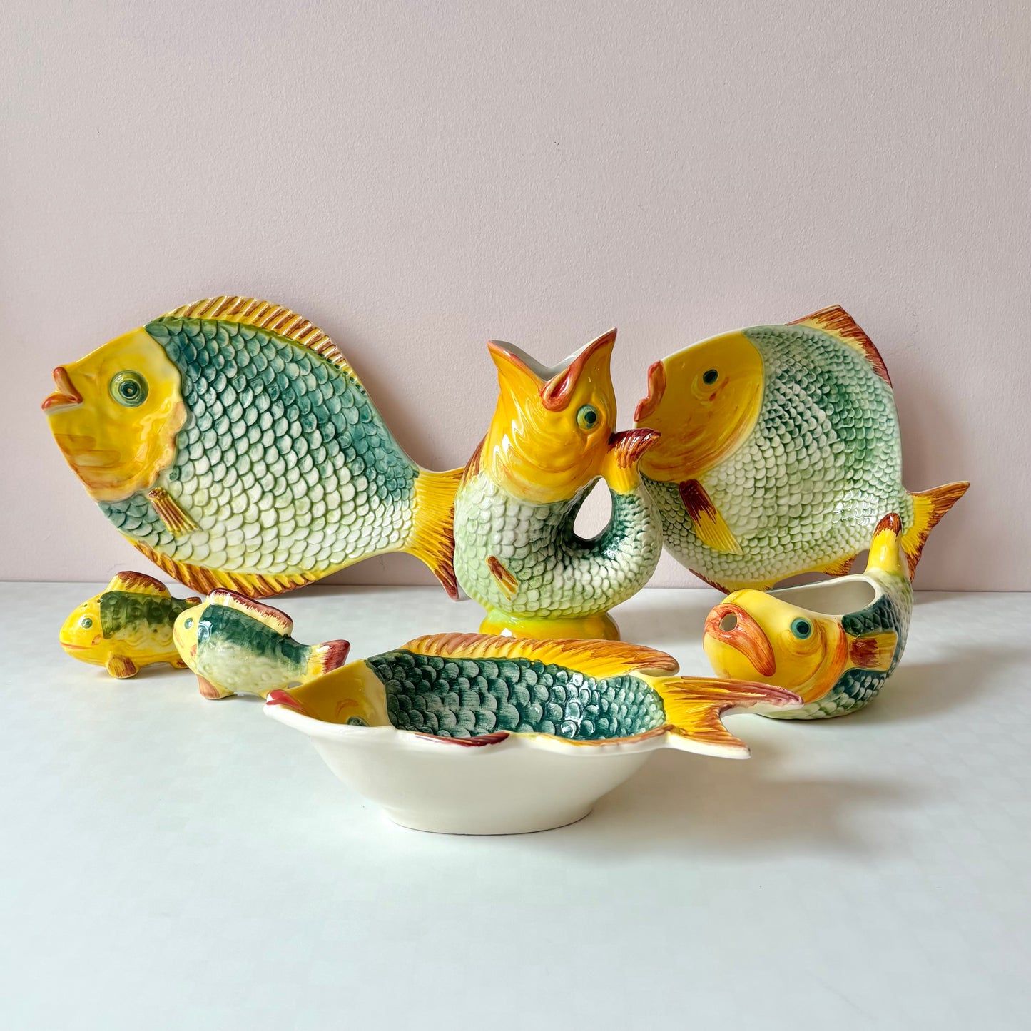 Vintage Fish Serving Ware by Neto and Gomes Portugal/Per Item
