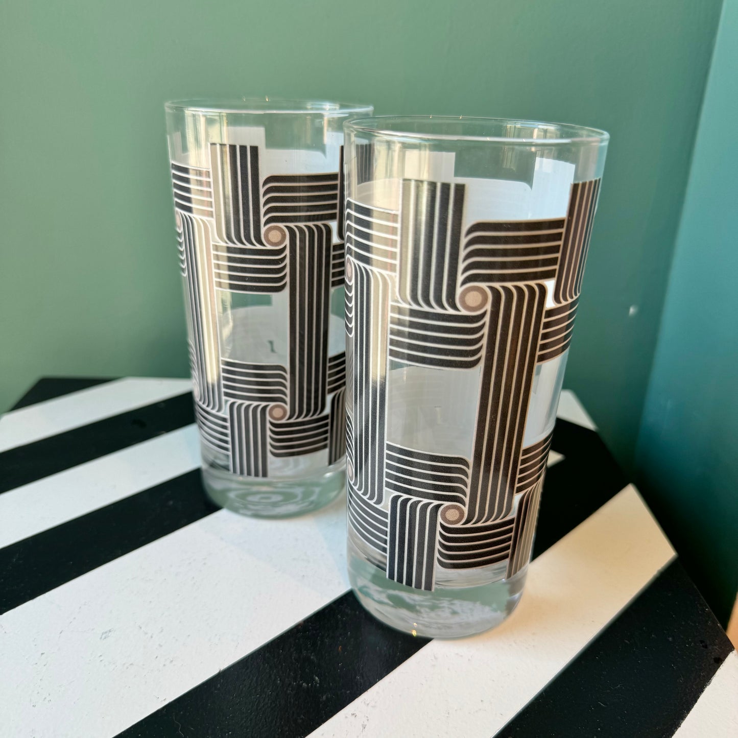 Roundabout Night Collins Glasses - PAIR