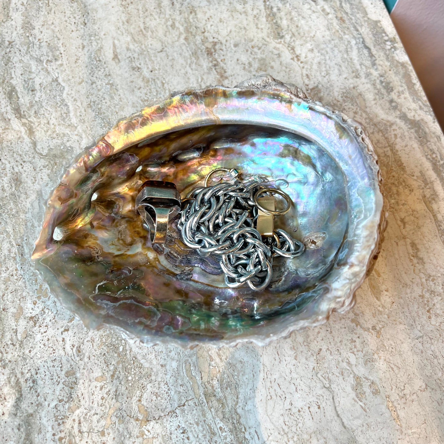 Vintage Abalone Shell Bowl/medium