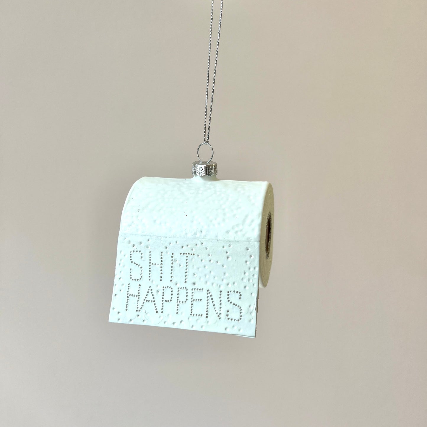 Shit Happens Toilet Roll Ornament