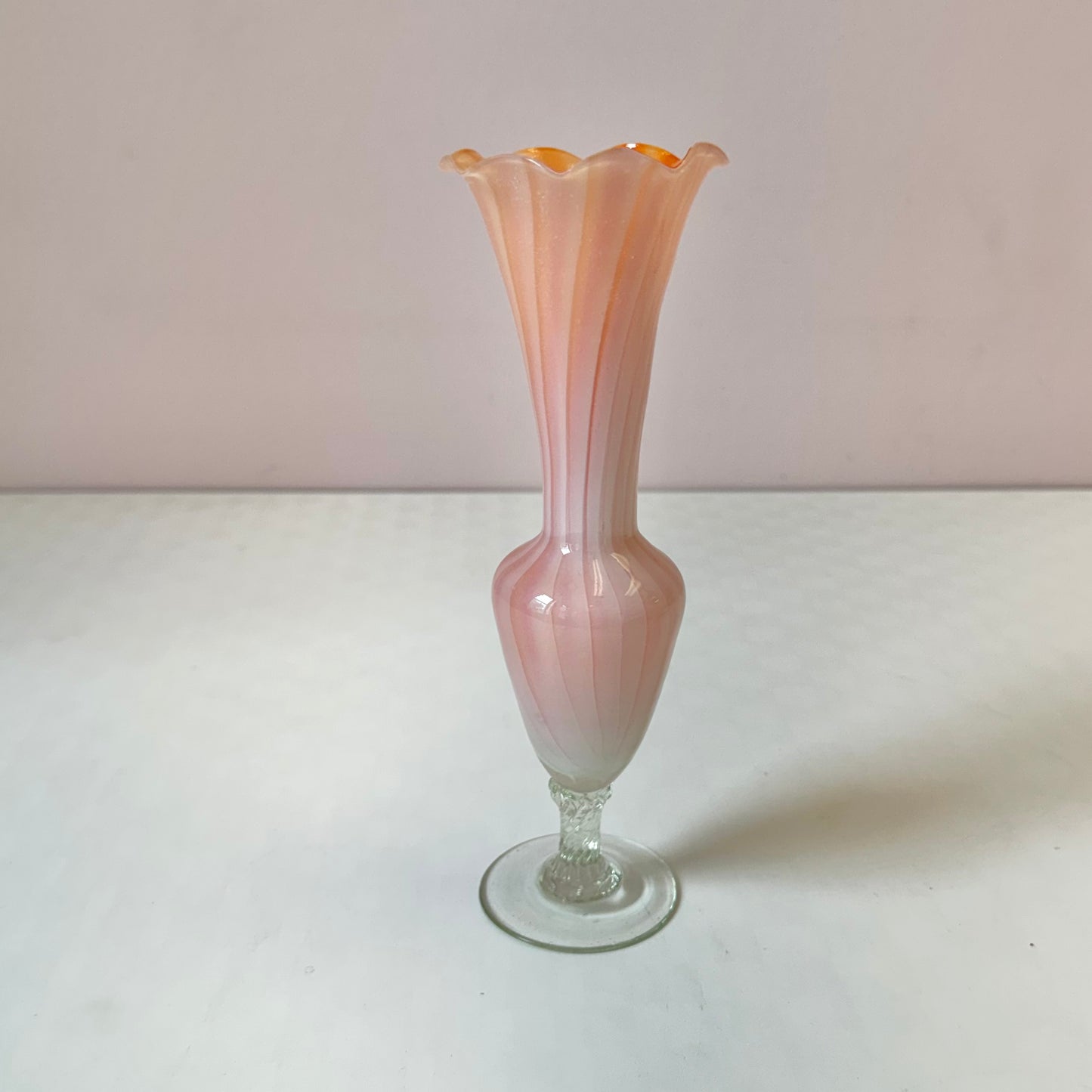Vintage Murano Style Art Glass Bud Vase/Item