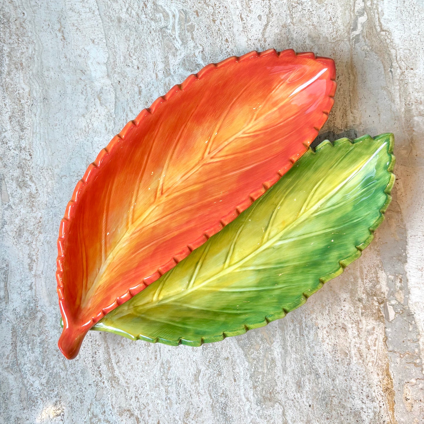 Vintage Ceramic Leaf Dish