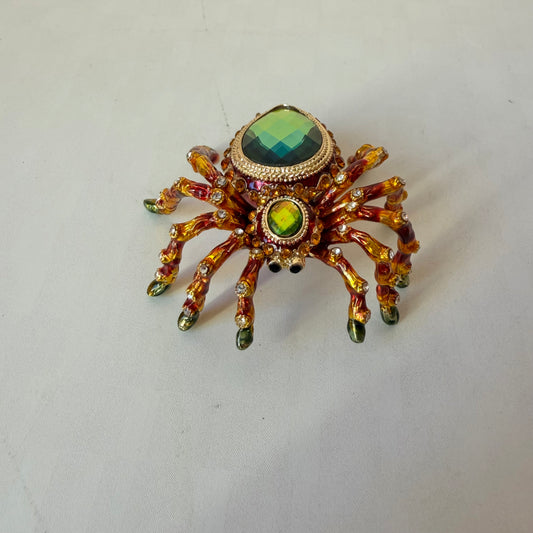Jeweled Spider Trinket Box