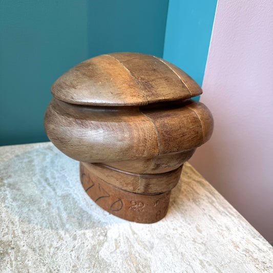 Antique 5 Piece Wooden Milliners Hat Block