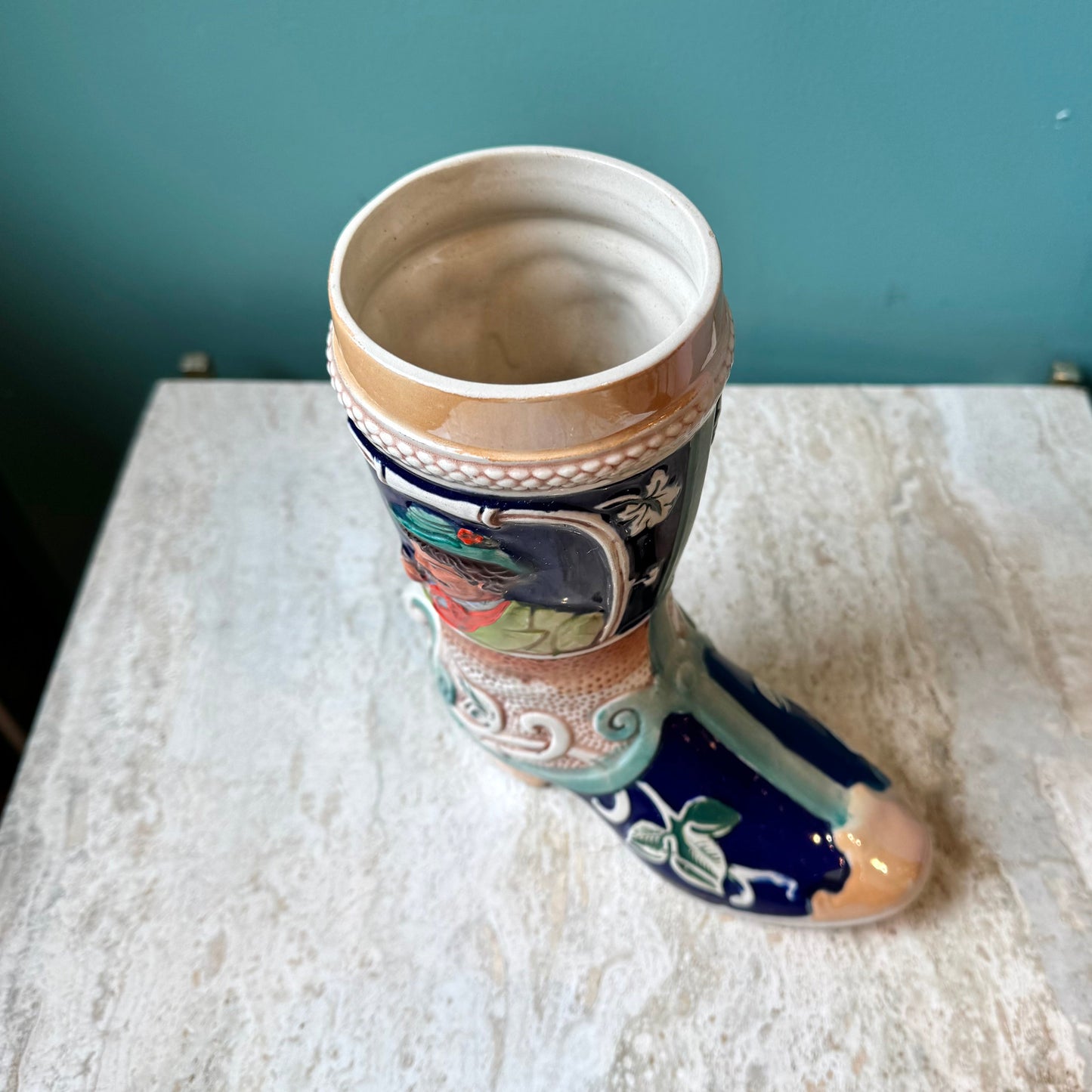Vintage German Beer Boot Stein/Vase