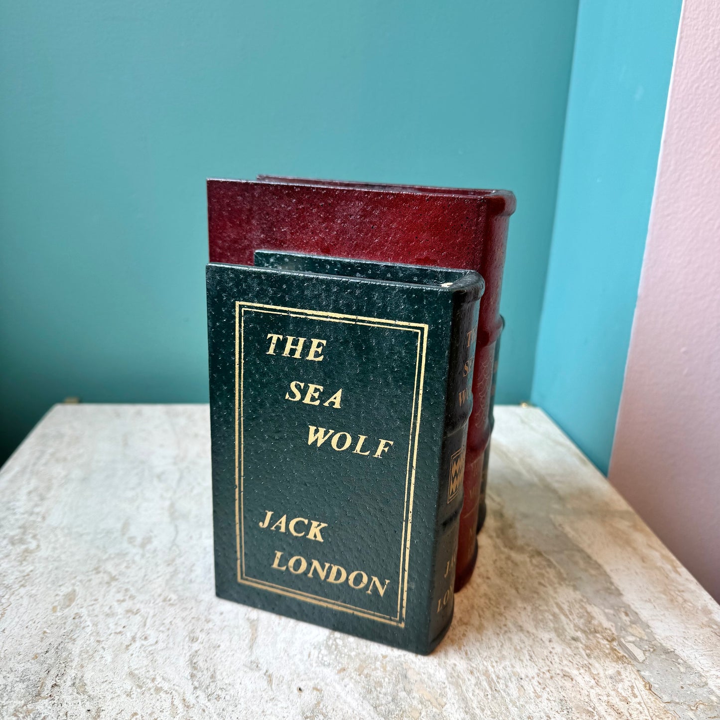 Wooden Vintage Classic Novel Book Vase
