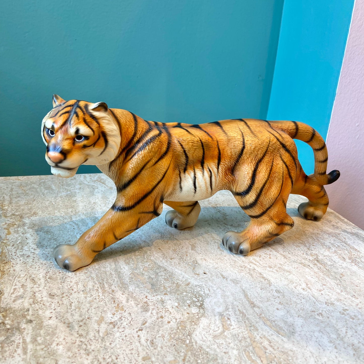 Vintage Porcelain Bengal Tiger Figurine