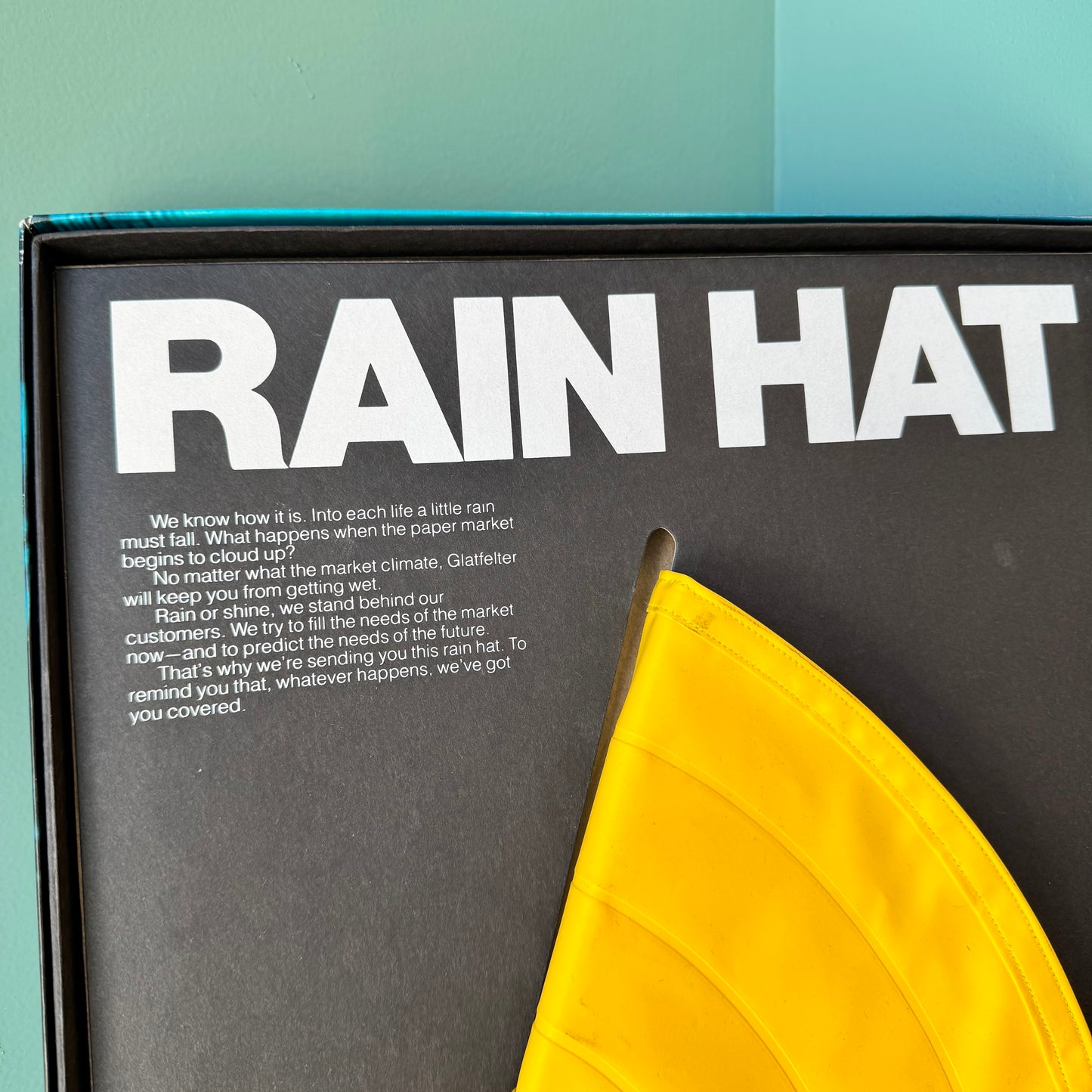 Vintage Advertising ‘Rain Hat’ Prototype