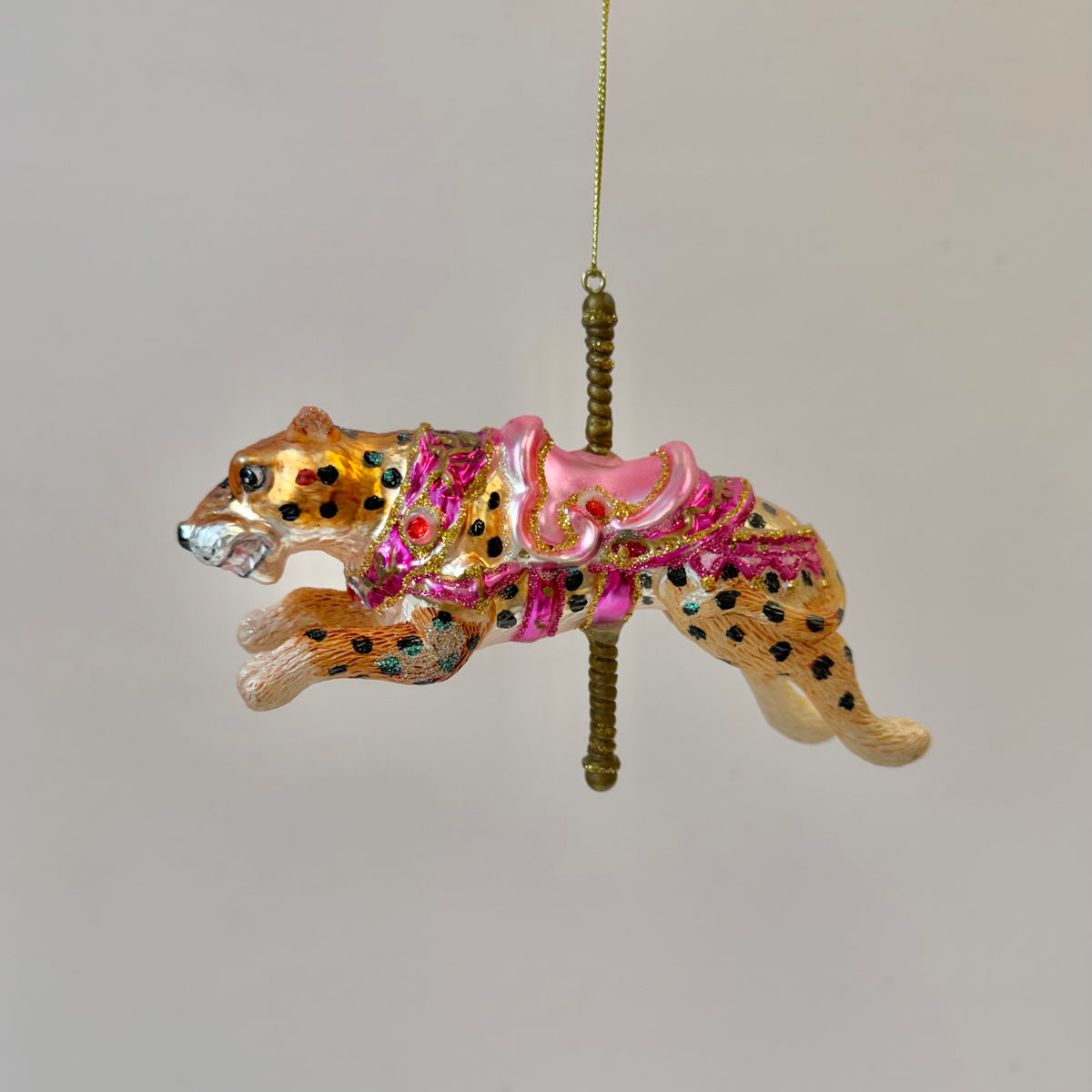 Leopard Carousel Ornament