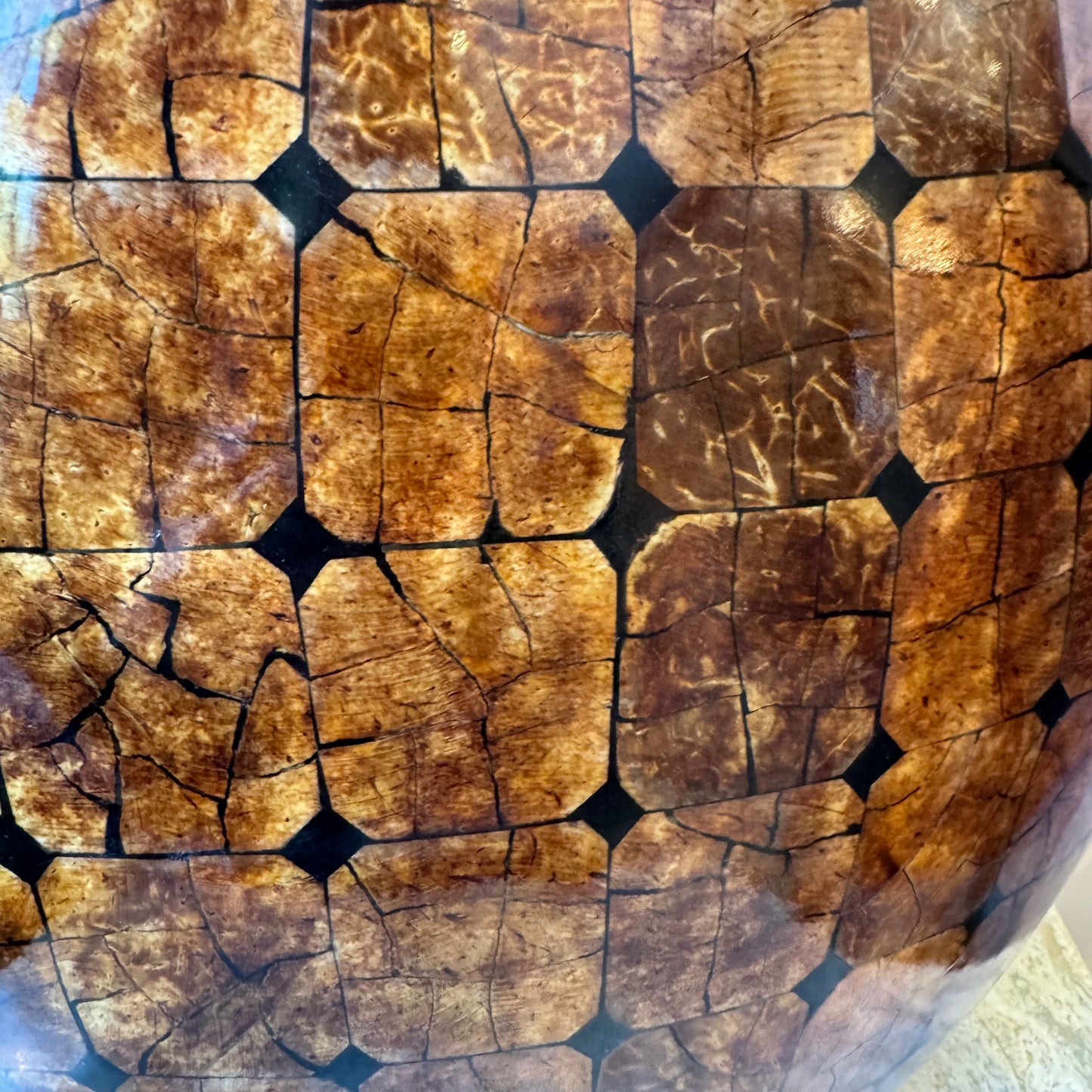 Mid Century Large Pieced Wood Vase