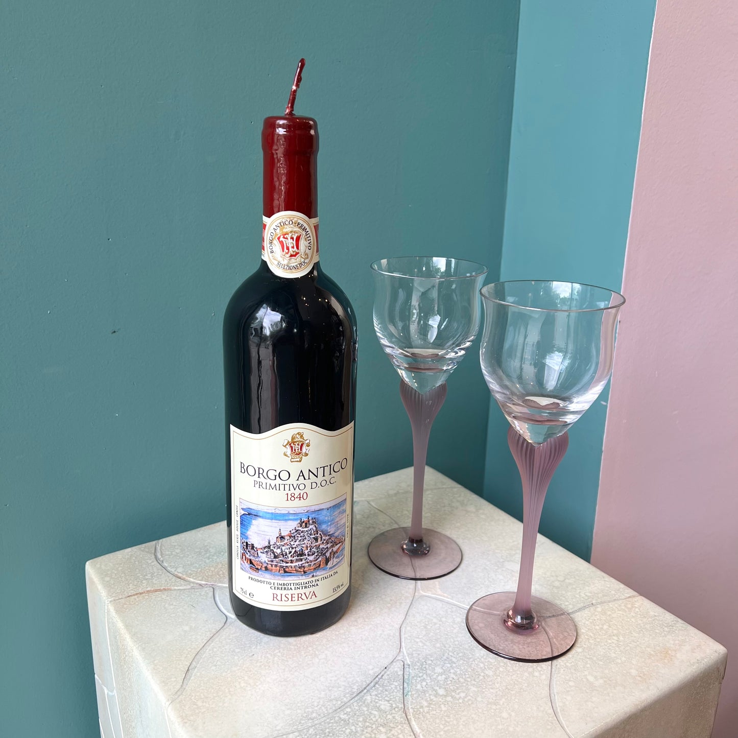Buon Appetito Wine Bottle Candle