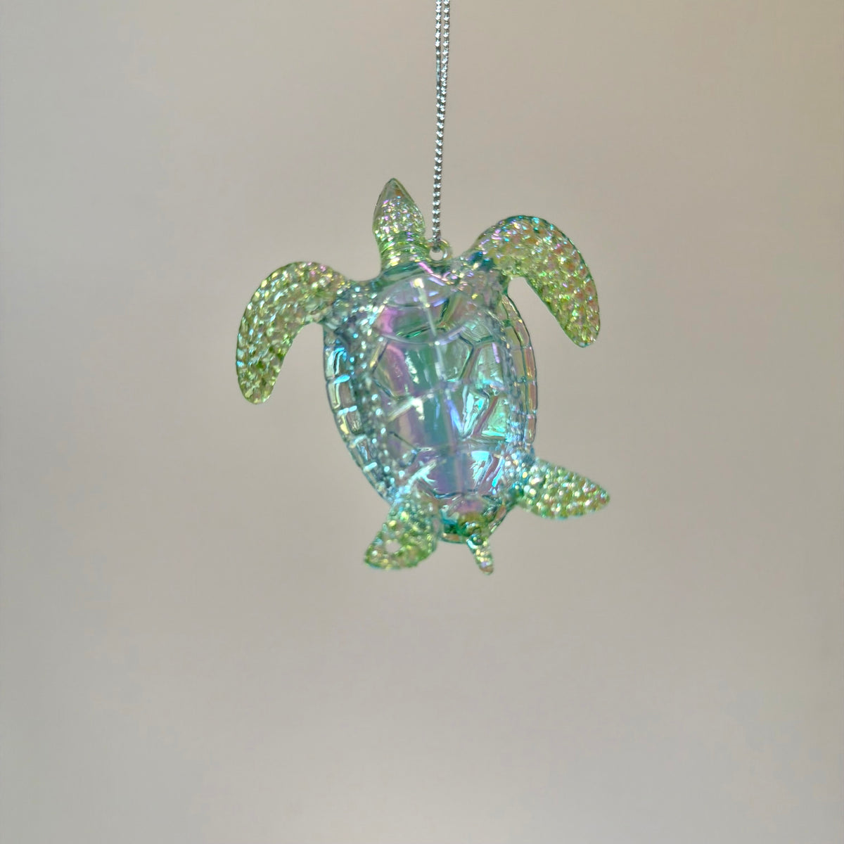 Iridescent Acrylic Turtle Ornament