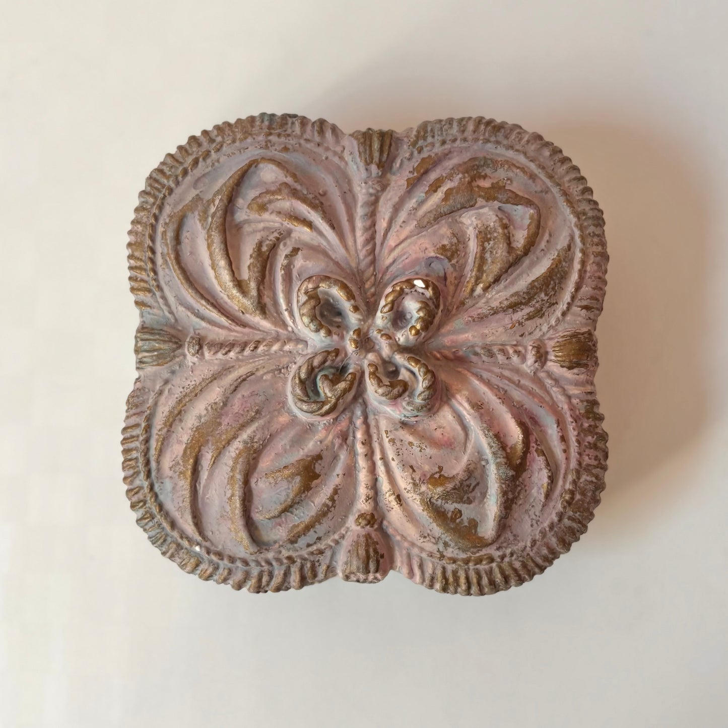 Vintage Pink Ceramic Box