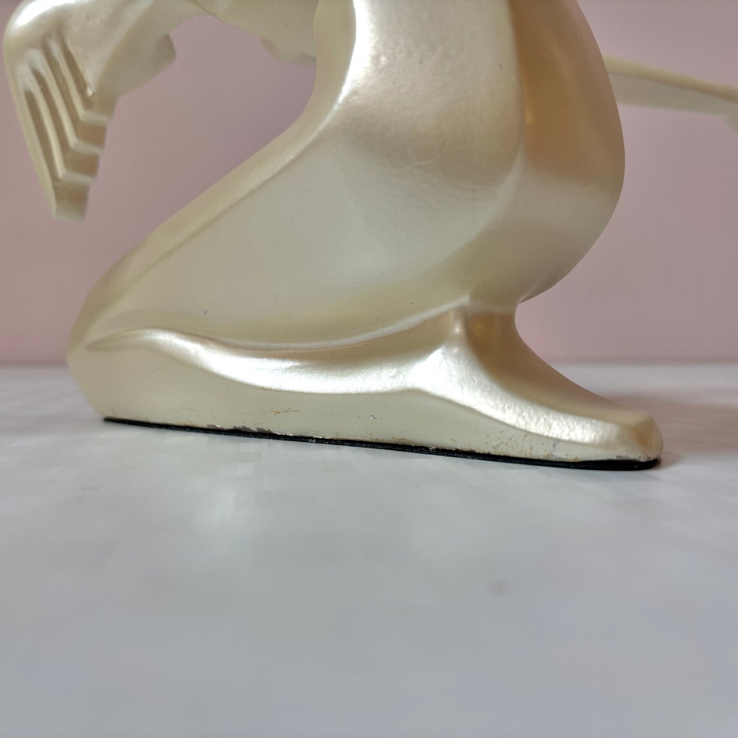 Vintage Art Deco Crouched Posing Figure Statue