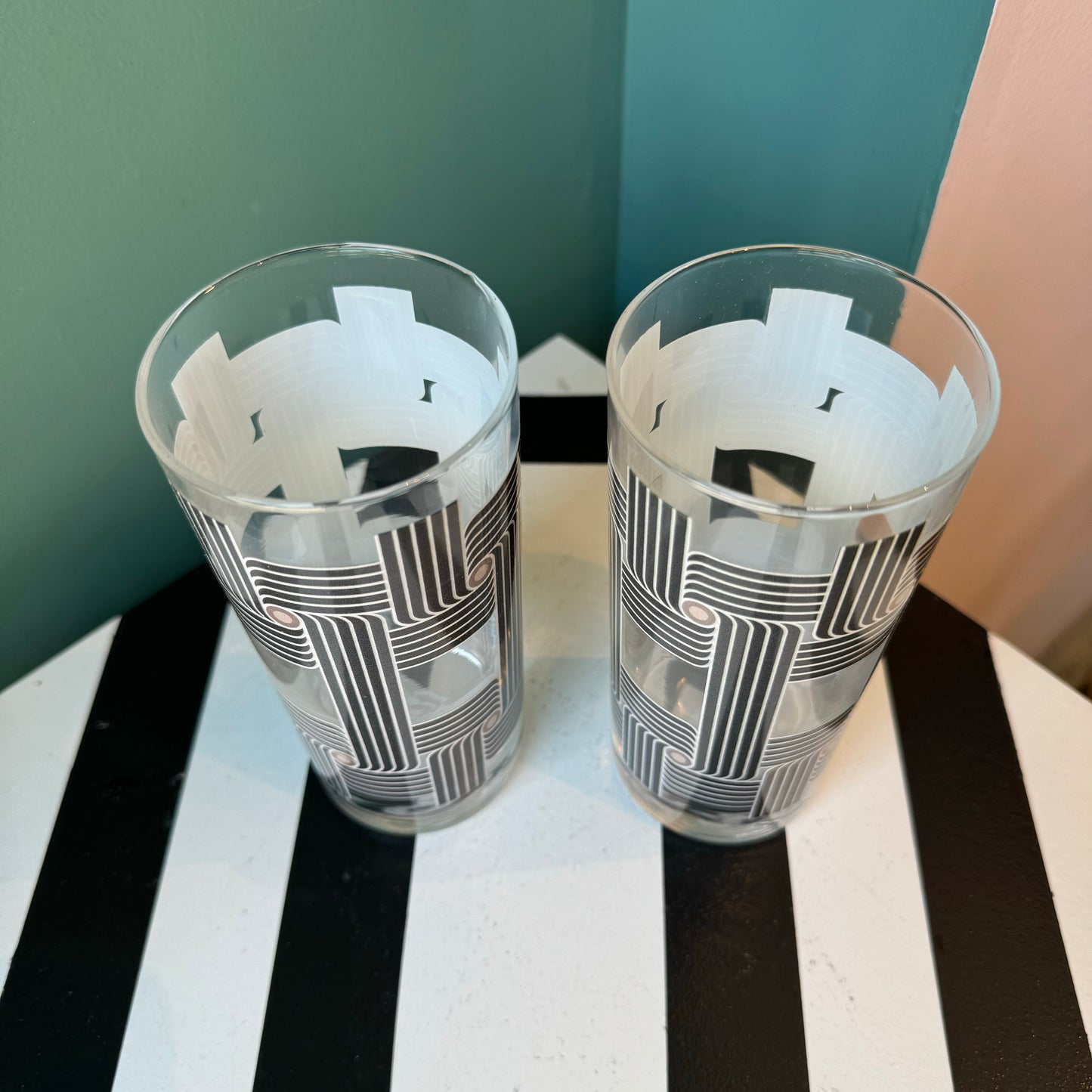 Roundabout Night Collins Glasses - PAIR
