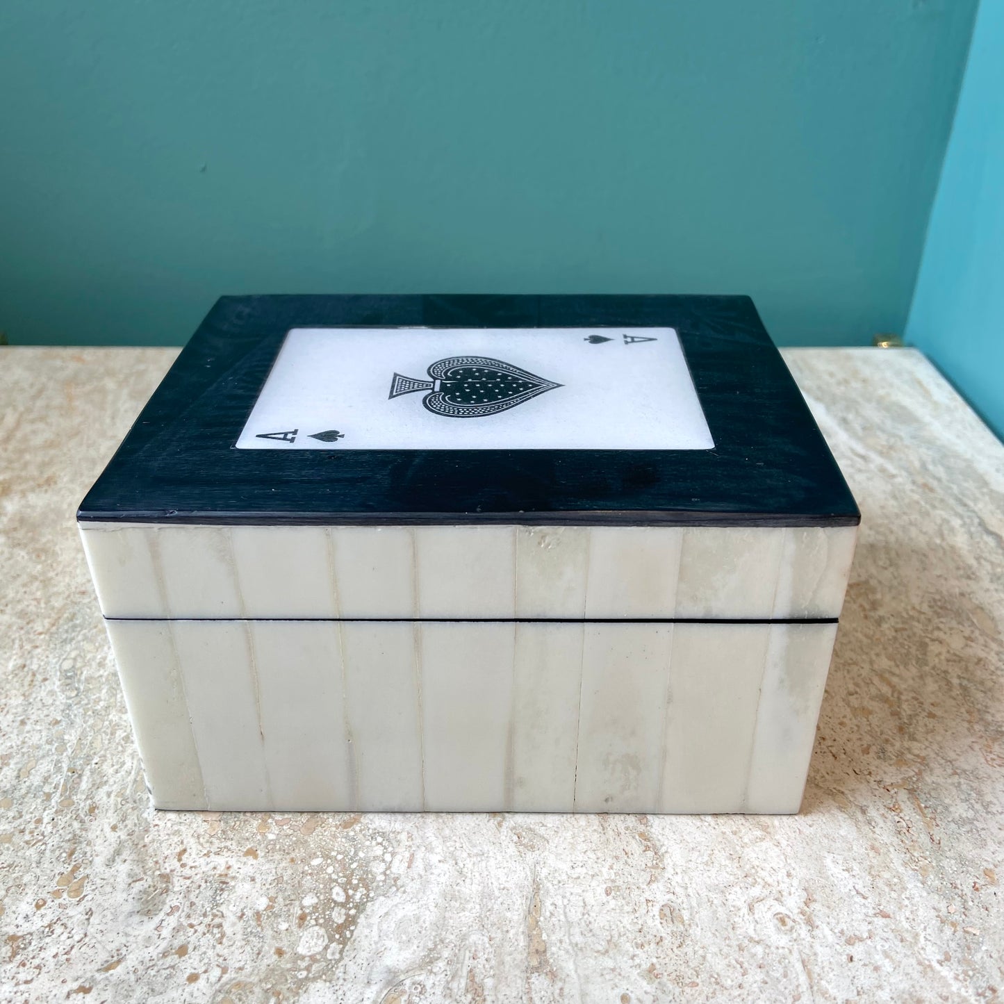 White Ace Box with 3 Decks of Cards