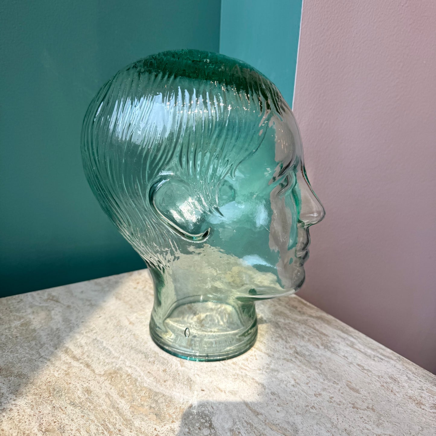 Vintage Glass Mannequin Head